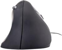 Muis Ergofy SRM VS4 rechts draad zilver/zwart 1 Stuk-1