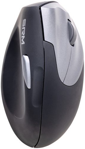 Muis Ergofy SRM VS4 rechts draadloos zilver/zwart 1 Stuk-2