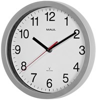 Wandklok MAUL Run RC Ø25x5cm kunststof zilver/wit 1 Stuk-2