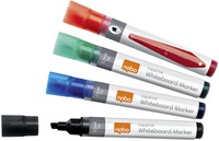 Whiteboardmarker Nobo Liquid schuin ass 4mm 10 Stuk