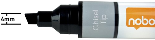 Whiteboardmarker Nobo Liquid schuin ass 4mm 10 Stuk-1
