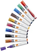 Whiteboardmarker Nobo Liquid rond ass 3mm 10 Stuk