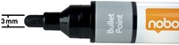 Whiteboardmarker Nobo Liquid rond ass 3mm 10 Stuk-1
