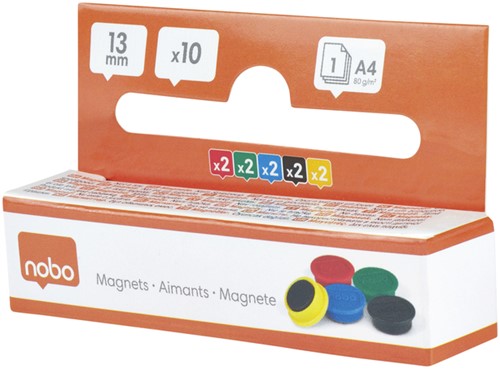 Magneet Nobo 13mm assorti 10 stuks 10 Stuk-2