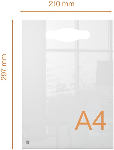Notitiebord Nobo transparant acryl handgreep A4 1 Stuk-2