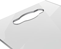 Notitiebord Nobo transparant acryl handgreep A4 1 Stuk-1