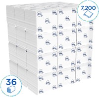 Toiletpapier Kleenex gevouwen 2laags 110x186mm wit 36 pak-2