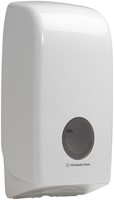 Toiletpapierdispenser Kimberly Clark gevouwen wit 1 Stuk-2