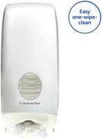 Toiletpapierdispenser Kimberly Clark gevouwen wit 1 Stuk-3