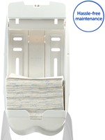 Toiletpapierdispenser Kimberly Clark gevouwen wit 1 Stuk-1