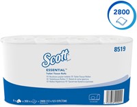 Toiletpapier Scott Essential 2laags 350 vel wit 64 Rol-3