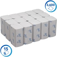 Handdoek Scott Essential 1laags 200x318mm wit 15 Stuk-2