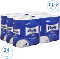 Toiletpapier Kleenex 4laags 160 vel wit 24 Rol-2