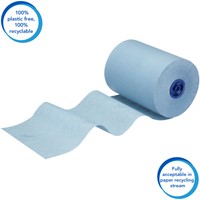 Handdoekrol Scott Slimroll 1laags 190m blauw 6 Rol-1