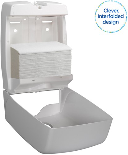 Handdoek Kleenex Ultra 2laags 215x318mm wit 6778 15 Stuk-2