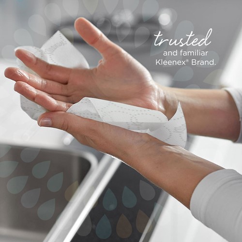 Handdoek Kleenex i-vouw 2-laags 215x212mm 15x186 vel wit 6789-3