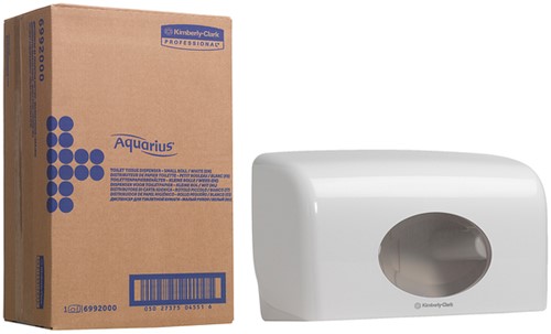 Toiletpapierdispenser Kimberly Clark duo wit 1 Stuk