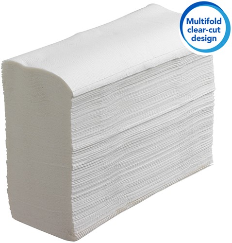 Handdoek Scott 1laags 203x240mm wit 16 pak-1