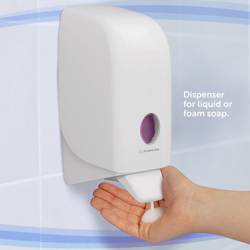Zeepdispenser Kimberly Clark Aquarius 1000ml wit 1 Stuk-2