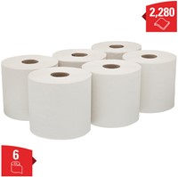 Poetspapier WypAll L20 2laags 380 vel wit 6 Rol-2