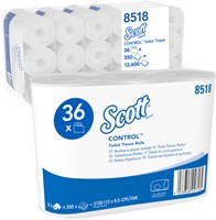 Toiletpapier Scott Control 3laags 350 vel wit 36 Rol