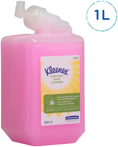 Handzeep Kleenex vloeibaar roze 1000ml 6 Fles-3