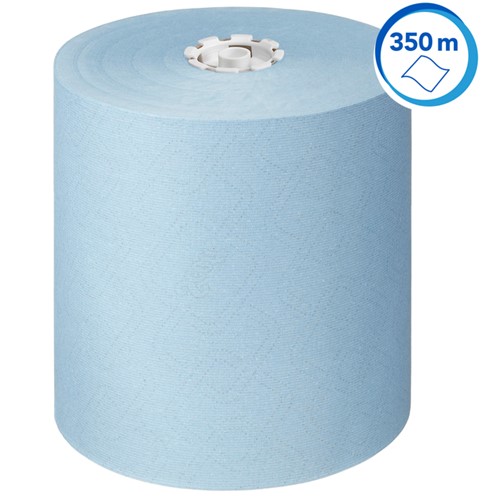 Handdoekrol Scott 1laags 350m blauw 6 Rol-3