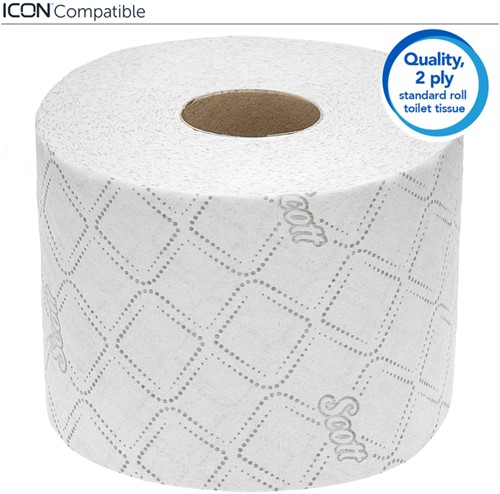 Toiletpapier Scott Essential 2laags 600 vel wit 36 Rol-1