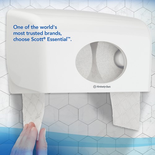 Toiletpapier Scott Essential 2laags 600 vel wit 36 Rol-4