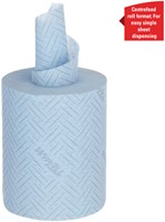 Poetspapier WypAll L10 1laags 430 vel blauw 6 Rol-1