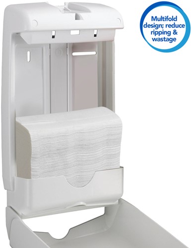 Handdoek Scott Slimfold 1laags 190x300mm wit 16 Stuk-2