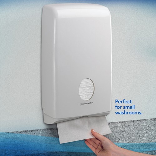 Handdoek Scott Slimfold 1laags 190x300mm wit 16 Stuk-3