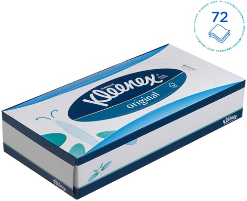 Facial tissues Kleenex 3laags 72 vel wit 12 pak-3