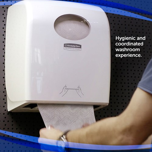 Handdoekroldispenser Kimberly Clark Slimroll wit 1 Stuk-3