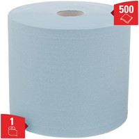 Poetspapier WypAll L20 2laags 500 vel blauw 500 Vel-2