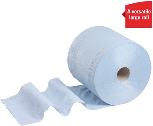 Poetspapier WypAll L20 GeneralClean 2-laags 500 vel blauw 7300-3