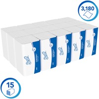 Handdoek Scott Control 1laags 215x315mm wit 15 Stuk-2