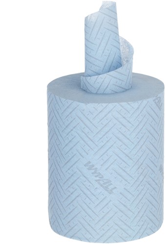 Poetspapier WypAll L10 1laags 280 vel blauw 6 Rol-1