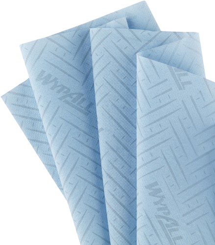 Poetspapier WypAll L10 GeneralClean 1-laags 280 vel blauw 6220-2