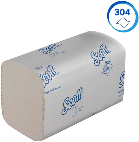 Handdoek Scott Control 1laags 200x210mm wit 15 Stuk-3