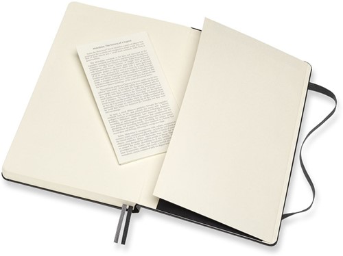 Notitieboek Moleskine Expanded large 130x210mm lijn hard cover zwart-1
