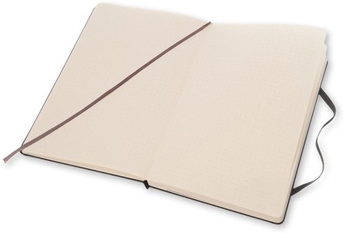 Notitieboek Moleskine large 130x210mm dots hard cover zwart-3