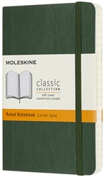 Notitieboek Moleskine pocket 90x140 ln sc myrt gn 1 Stuk