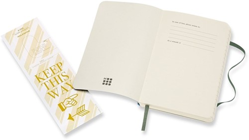 Notitieboek Moleskine pocket 90x140 ln sc myrt gn 1 Stuk-2