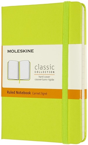 Notitieboek Moleskine pocket 90x140 ln hc lem gn 1 Stuk