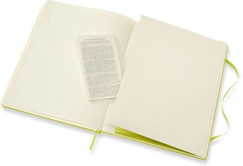 Notitieboek Moleskine XL 190x250mm blanco hard cover lemon green-1