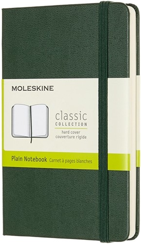 Notitieboek Moleskine pocket 90x140 blc hc myrt gn 1 Stuk