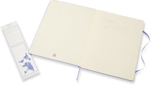 Notitieboek Moleskine XL 190x250mm blanco hard cover hydrangea blue-2