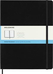 Notitieboek Moleskine XL 190x250 dots hc zw 1 Stuk