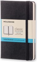 Notitieboek Moleskine pocket 90x140 dots hc zw 1 Stuk
